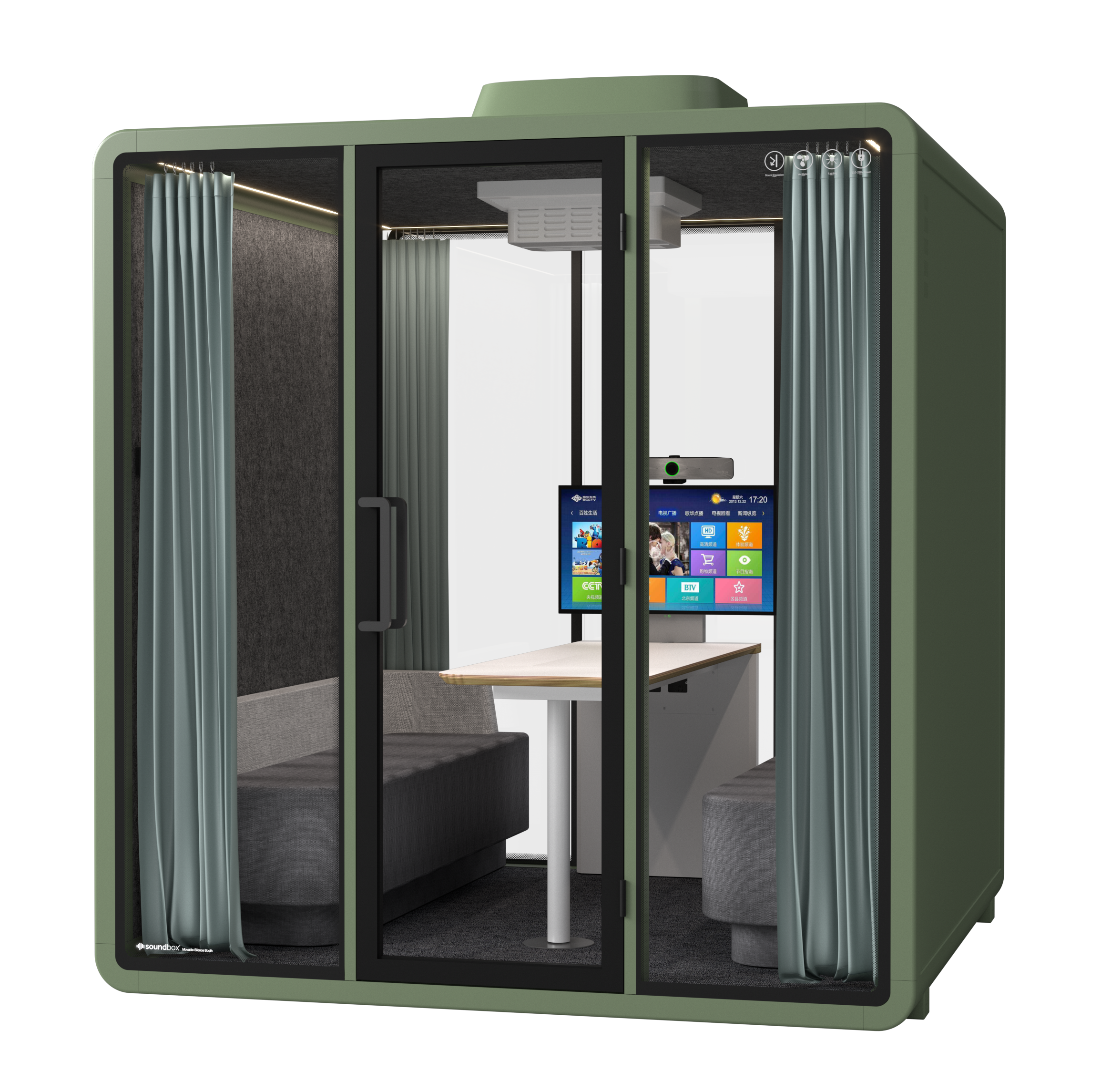 Hexa silence booth for 6 person